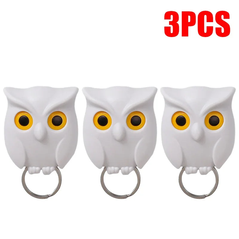 Self Adhesive Magnetic Owl Key Holder