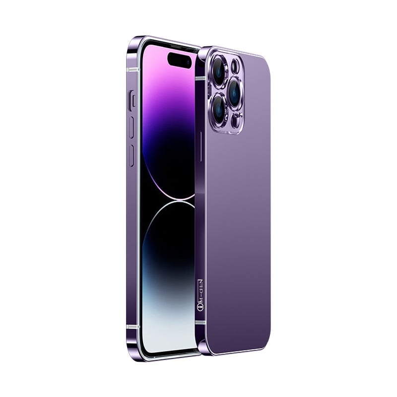 📱2023 Blue Metal Frame Matte Case Cover For iPhone(🔥BUY 2 FREE SHIPPING🔥)