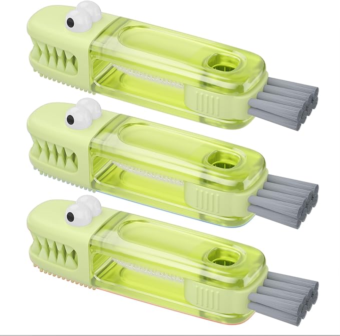 🍂TikTok Fall Mega Sale - 70% OFF🎉✨3-in-1 Crocodile Brush🐊Deep Cleaning for Narrow Cup Lids & Tableware Gaps 🧼