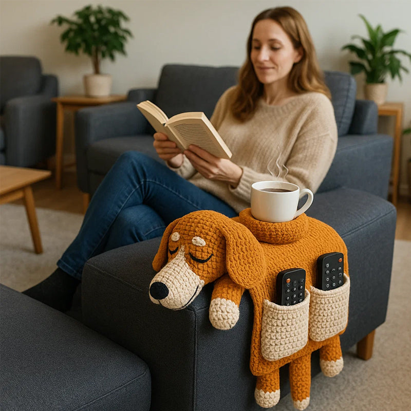🎁TikTok Last Day Sale - 70% OFF🐶 Handmade Crochet Multifunctional Dog Sofa Armrest Pad