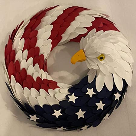 💝2023 Independence Day Sale 48% OFF🎁American July 4th Eagle Wreath