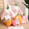 🐰Easter Early Hot Sale 40% OFF🍓Strawberry Bunny Transformed into Little Rabbit🎀 Fruit Doll Plush Toy🐰