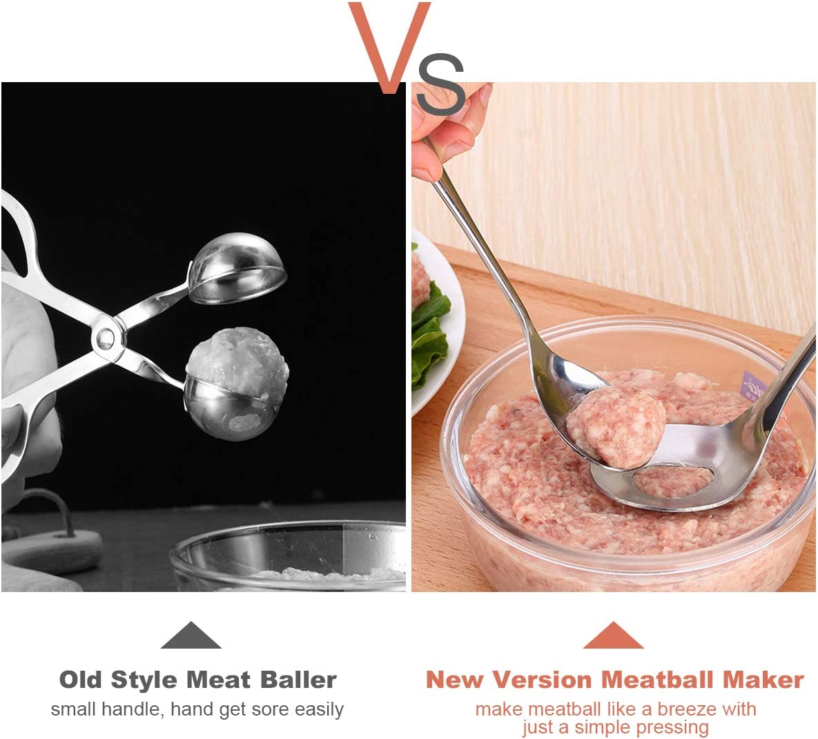 Last Day Promotion 48% OFF -  Stainless Steel Meatball Scoop(BUY 2 GET 1 FREE NOW)