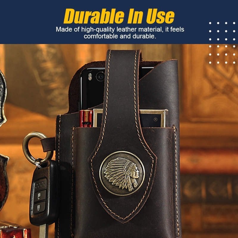 🔥Father's Day Special🎁Multifunctional Leather Mobile Phone Bag