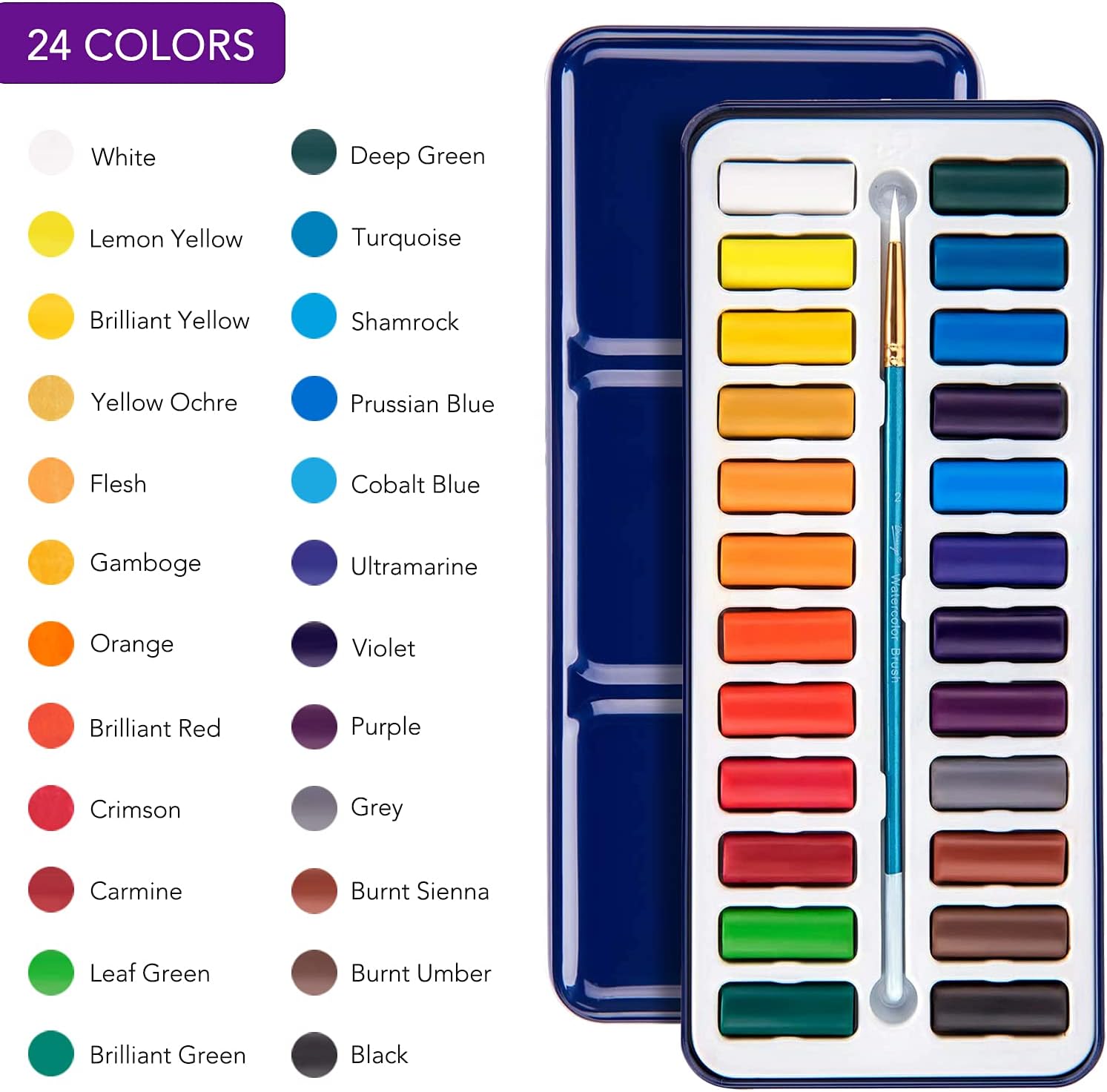 🎨🍁12 - Sheet Watercolor Coloring Bookmarks🍃140LB(300gsm)✨Perfect Gift for Beginners & Travel Art 🎁✈️