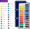🎨🍁12 - Sheet Watercolor Coloring Bookmarks🍃140LB(300gsm)✨Perfect Gift for Beginners & Travel Art 🎁✈️
