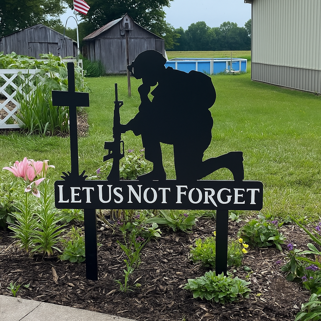 🎖️July 4th Flash Sale: 50% OFF Sitewide! 💕Handmade Memorial Metal Plaque For Soldiers