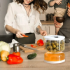 (🤞A good kitchen helper) Pickle and Olives Jar Container with Strainer ✔