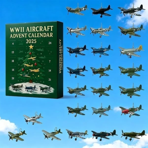 WWII Aircraft Advent Calendar — 24 Mini Warbirds to Unbox (2025 Edition) ✈️🎄