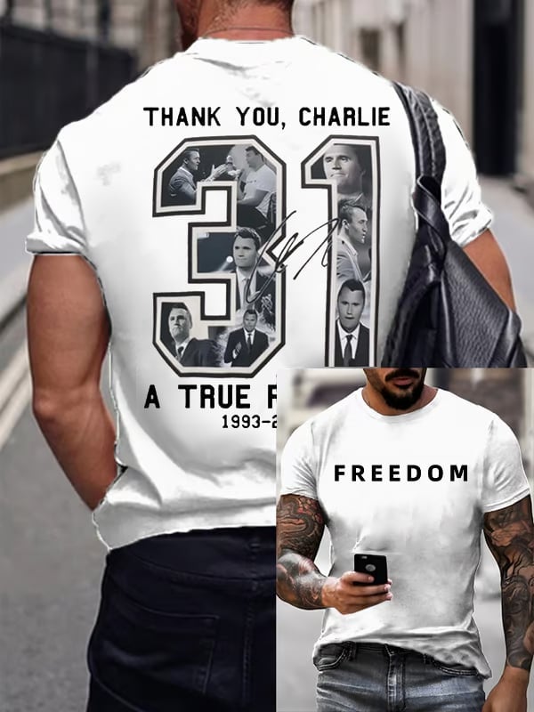 🔥Last Day Promotion 70% OFF🔥Commemorative Freedom 31 Printed T-Shirt⚡️Buy 2 Free Shipping