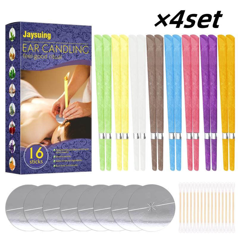 Ear Candle Set (16 Pcs) 🕯️ – Natural Paraffin in 8 Calming Scents for Relaxation & Stress Relief