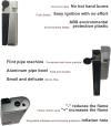 2 in 1 Set Lighter with Foldable Rotatable