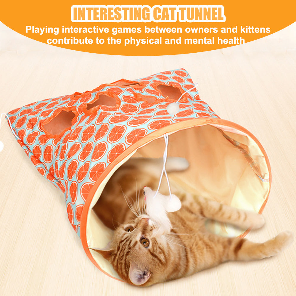 Squeaky Self Interactive Cat Tunnel Bag