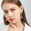 (Summer Hot Sale- 50% OFF) Rhombus Sapphire Earrings- BUY 2 FREE SHIPPING