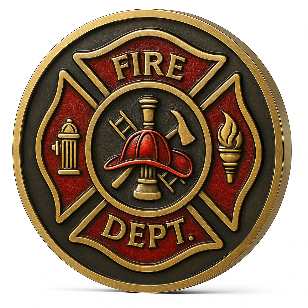 Light in Darkness：Firefighter Guardian Challenge Coin