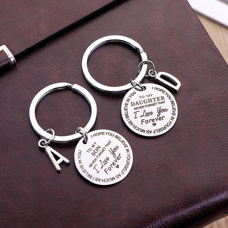 🔥Last Day Promotion- SAVE 70% OFF👨‍⚕ Best Father Mother Gift) My Son / Daughter I Love You Forever Keychain