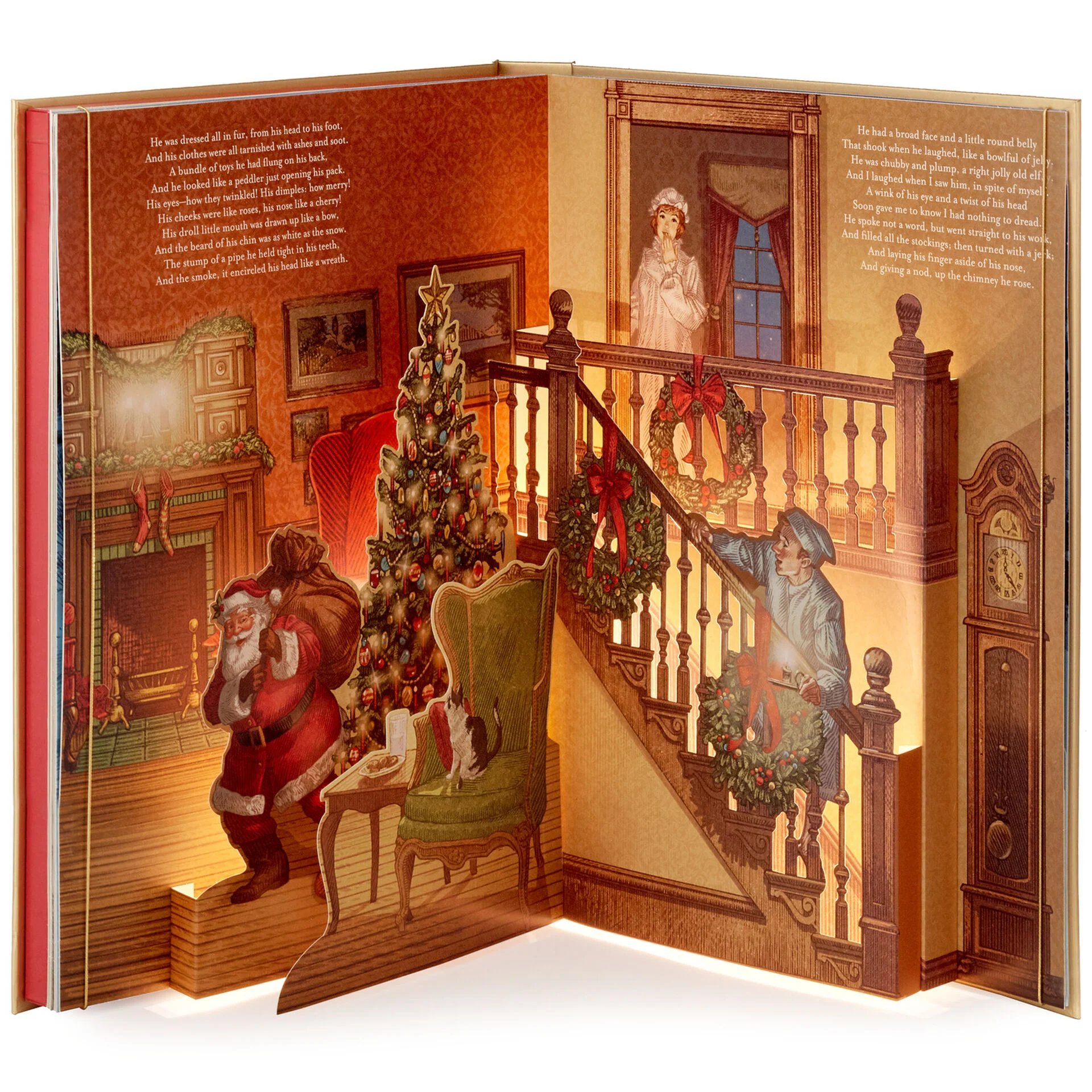 (🌲Early Christmas Sale) The Night Before Christmas Pop-Up Book With Light and Sound 📖