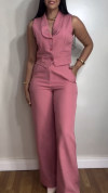 Ladies' Collar Solid Color Temperament Commuting Suit
