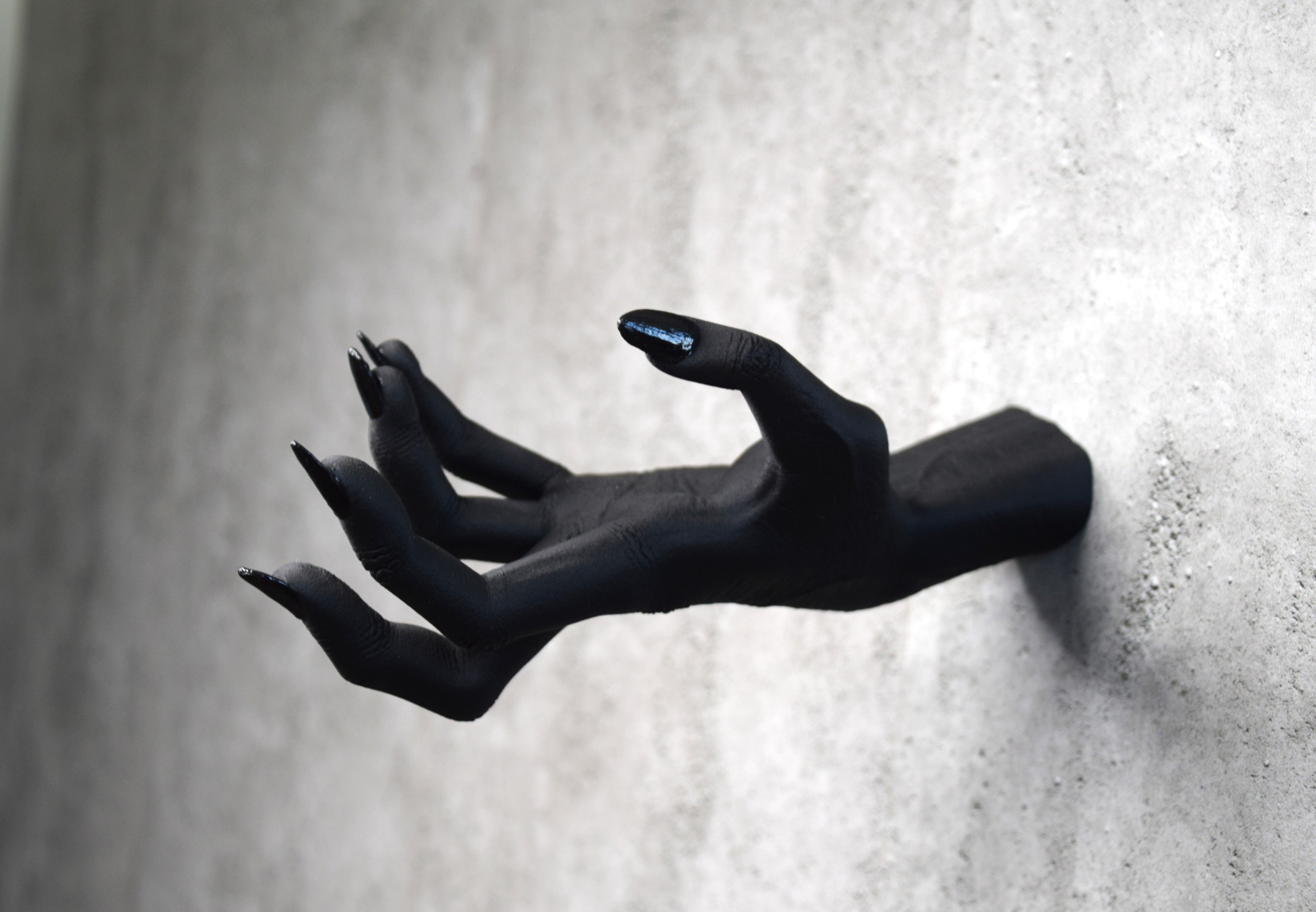 Witch Hand decor life size, Hand holder, Halloween decoration, Gothic decor, Decor display
