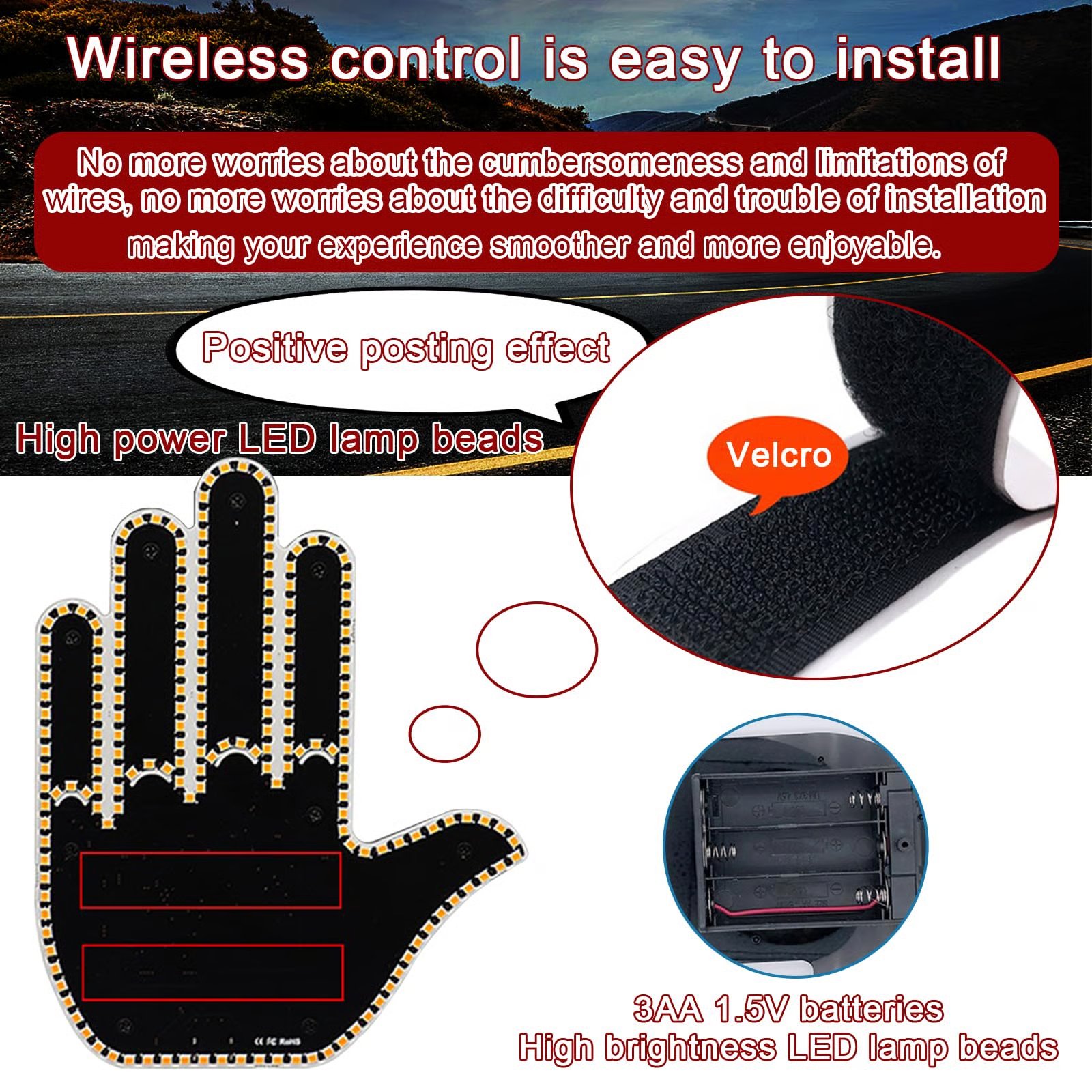 🔥Last Day 49% Off 🎁Car gesture light😂