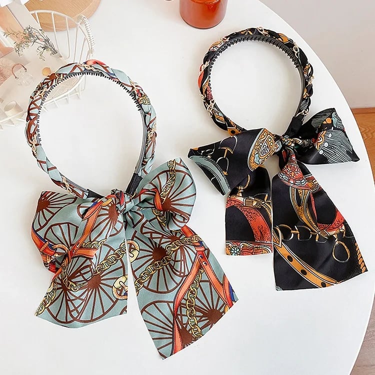 🔥(Last Day Sale- 50% OFF) Satin Fabric Hair Bands - Buy 5 Get 3 Free & Free Shipping