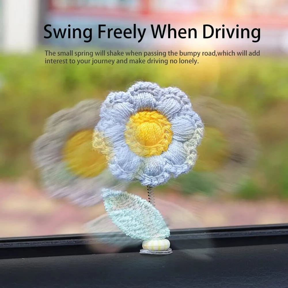 (🔥Last Day Promotion 50% OFF) - Buttbil Cute Shaking Flowers Car Decor (7 pcs)