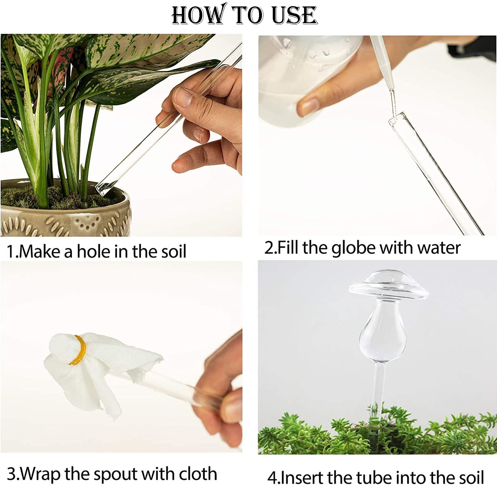 🎁TikTok Last Day Sale - 70% OFF✨ Mushroom Shaped Self-Watering Globes