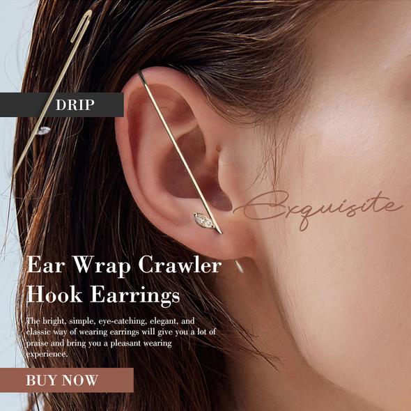 (NEW YEAR SALE - SAVE 50% OFF)Ear Wrap Crawler Hook Earrings-Buy 4 Free shipping