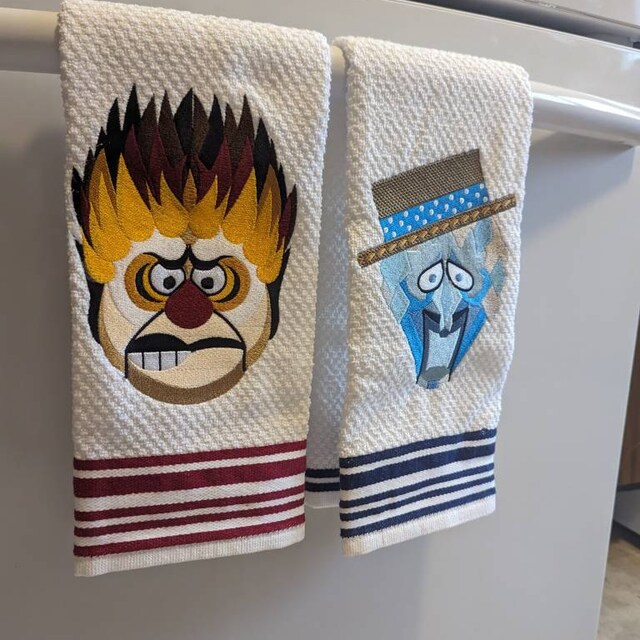 Heat Miser Snow Miser Christmas Towel