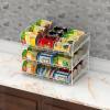 Deco Brothers Stackable Can Rack Organizer for Kitchen and Pantry, 3 Tier, Black