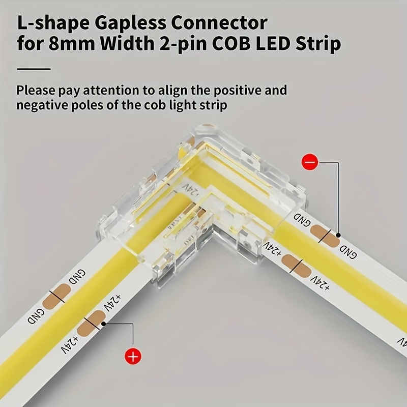 COB LED Strip Connectors【No soldering required】