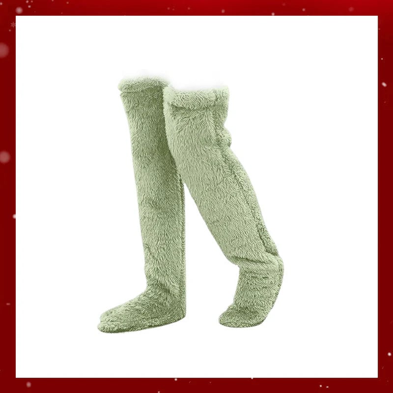 🎄TikTok Christmas Sale -70% OFF💕Comfort Plush Fleece Knee Socks For Christmas❄️🎅