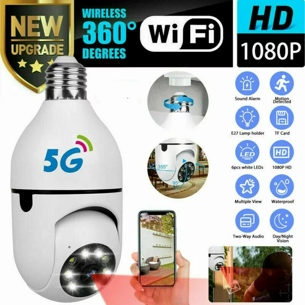 (🔥Hot Sale- SAVE 49% OFF)Wireless Wifi Light Smartbulb Security Camera (BUY 2 GET FREE SHIPPING)