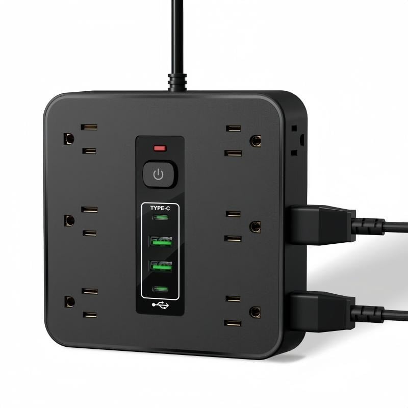 🔥Last Day Promotion 50% OFF🔥16-in-1 Power Strip with Switch & Surge Protection