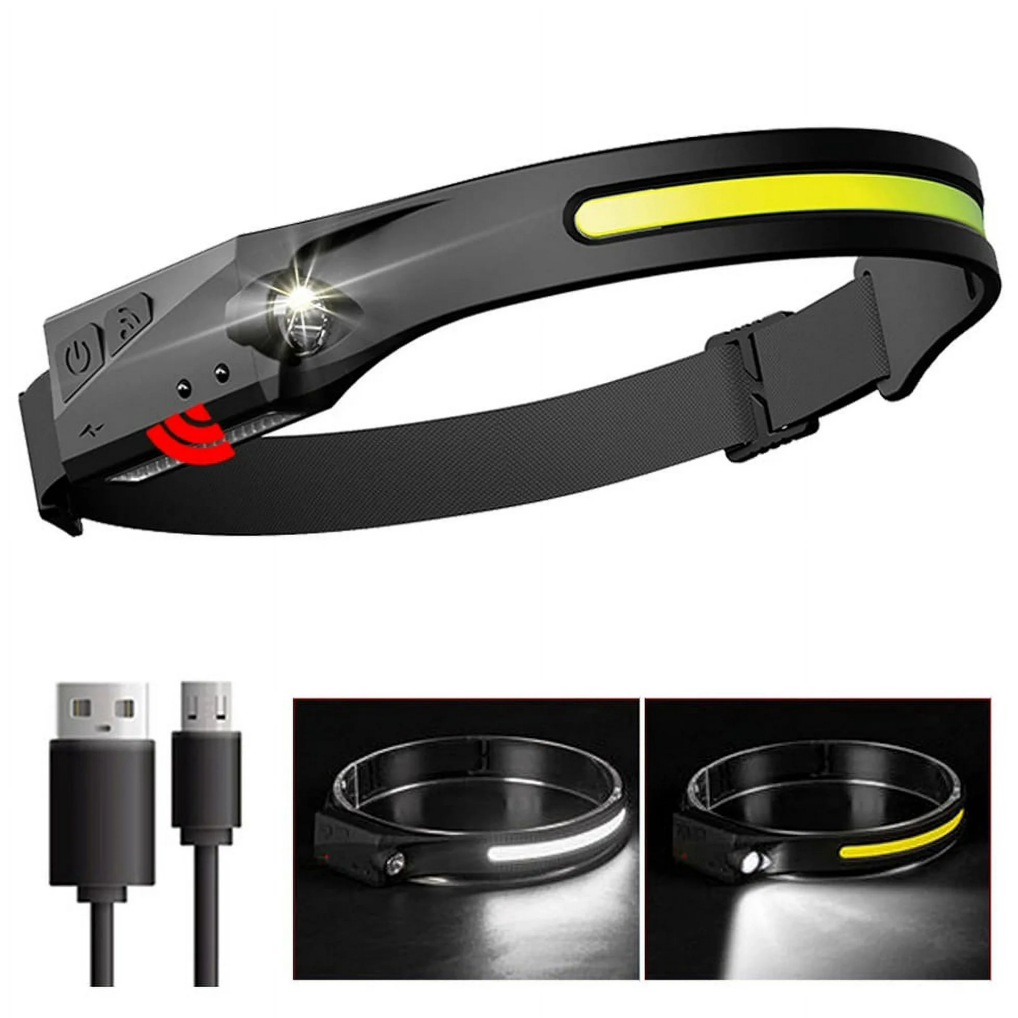 (🎄Christmas Hot Sale - 49% OFF) 230° Wide Beam Rechargeable  LED Headlamp