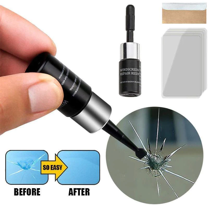 (🔥Last Day Promotion - 70% OFF) Cracks Gone Glass Repair Kit (2024 New Formula), BUY 3 GET 4 FREE & FREE SHIPPING