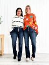 ❤️LETZTER TAG 50 % RABATT🔥Bootcut-Jeans mit mittelhohem Bund und Knopfleiste