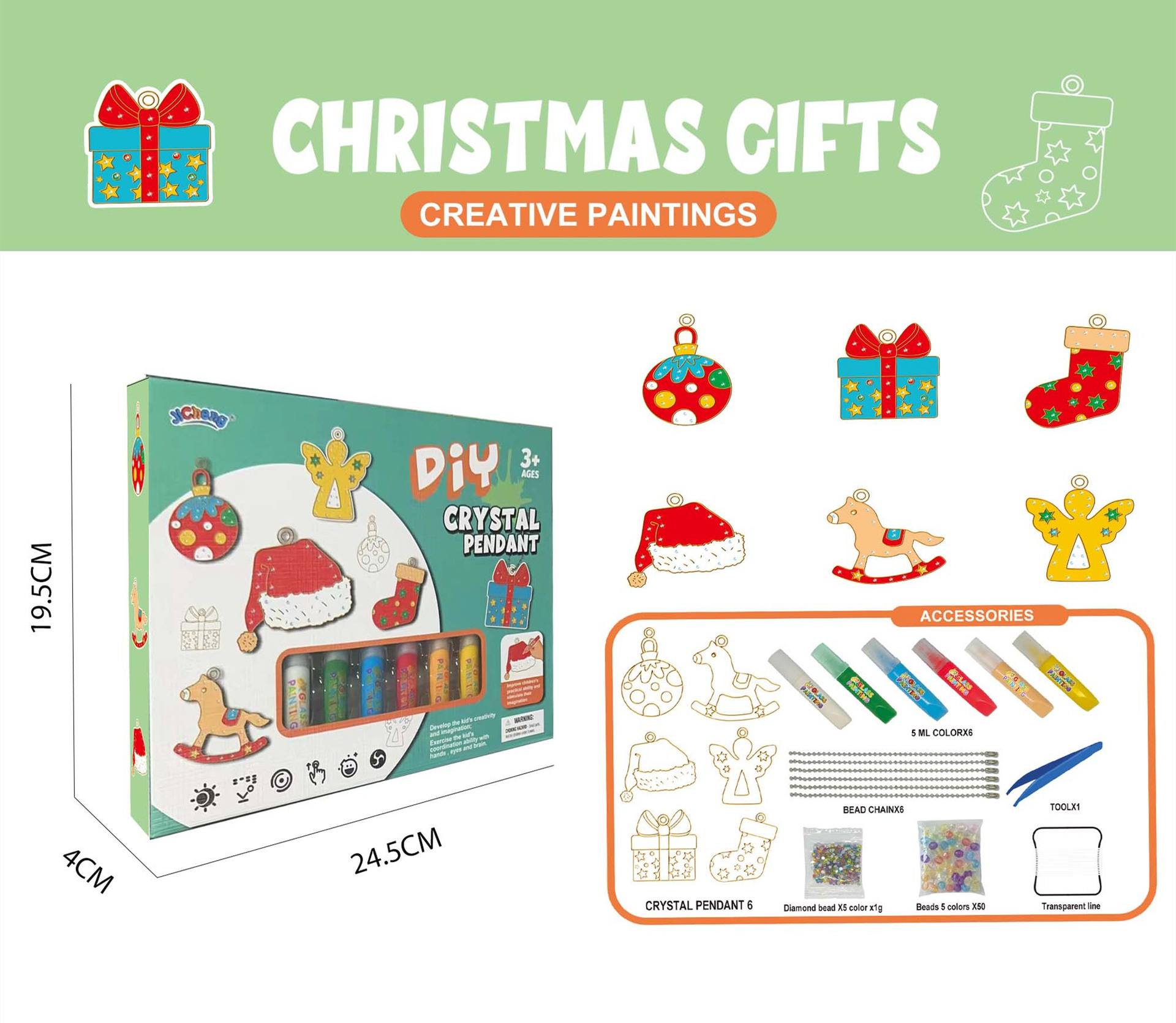 (🌲 Early Christmas Sale-50%OFF)🎁DIY Crystal Paint Arts and Crafts Set
