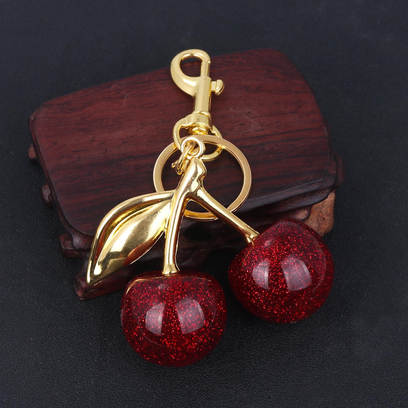 Cherry Bag Charm KeyChain-Buy 2 Free Shipping