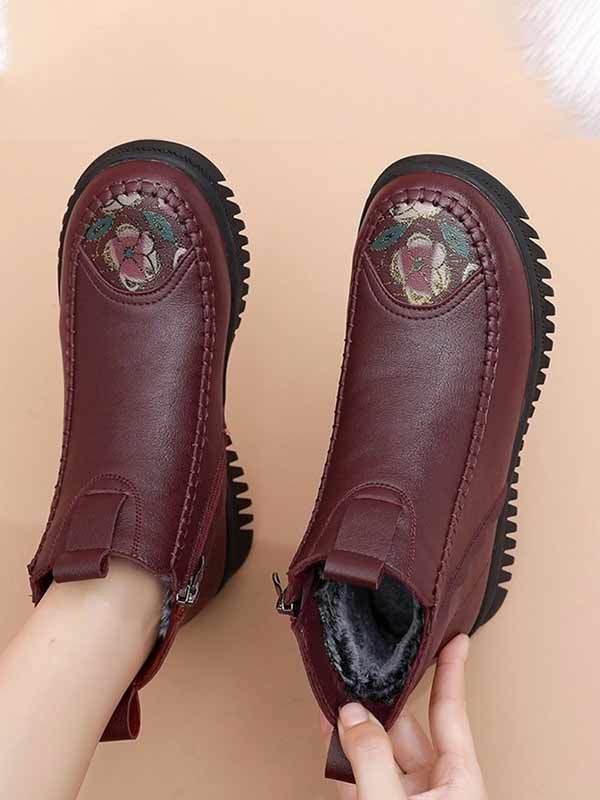 Martin boots casual mid-calf women's shoes