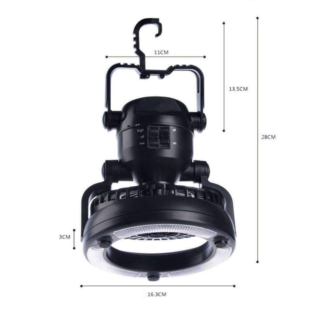 PORTABLE LED CAMPING LANTERN WITH CEILING FAN