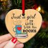 Book Lovers Heart Ornament