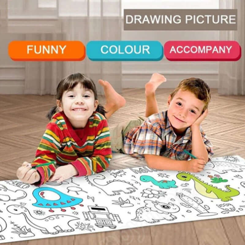 (🎄Christmas Hot Sale - 48%OFF) Children's Drawing Roll( Giveaway: Crayons), BUY 2 FREE SHIPPING