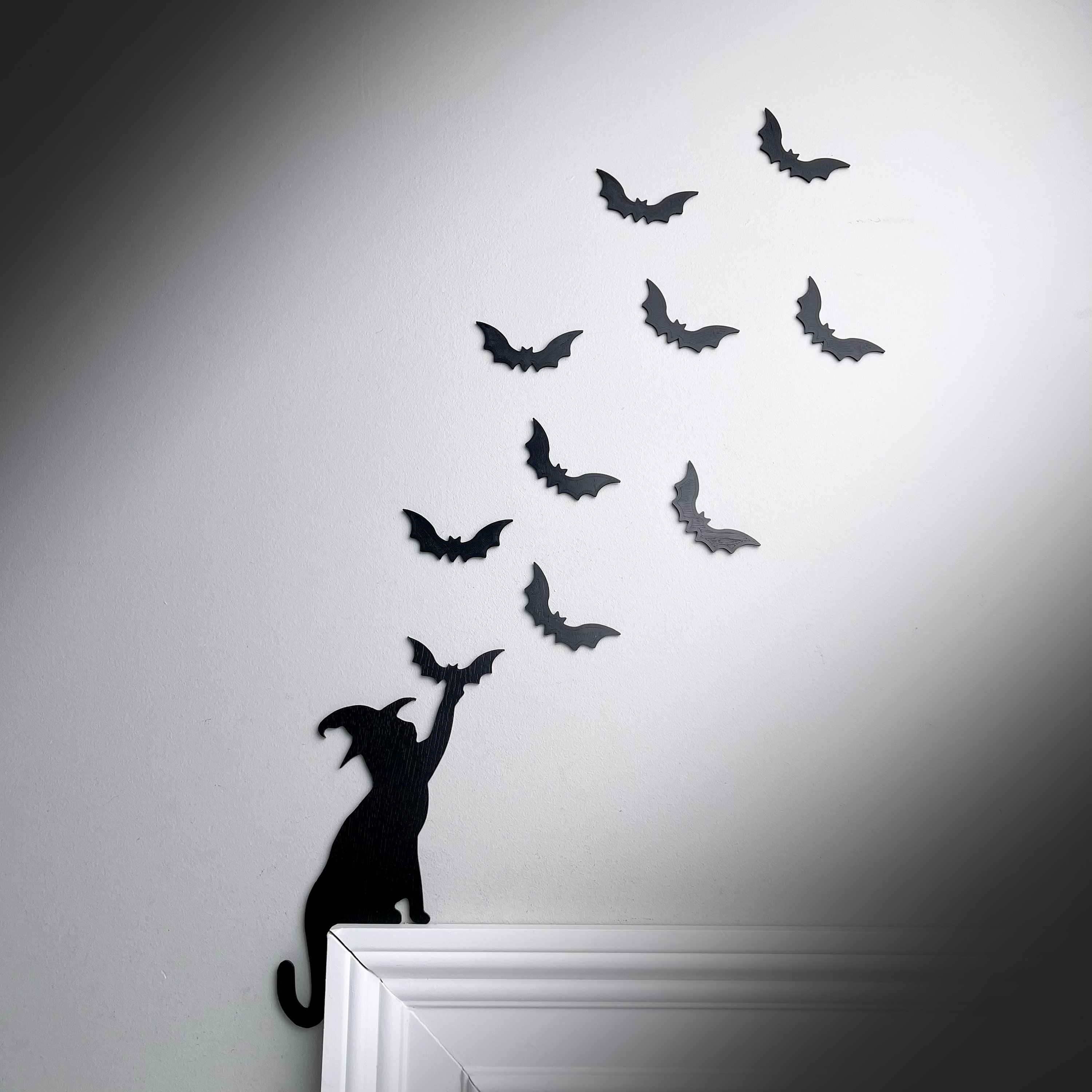 (Last Day Promotion - 50% OFF) Witch Cat Halloween Door Corner Decor