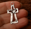 ✝️100% handgefertigtes Silberkreuz Heilendes Herz(Handmade®)