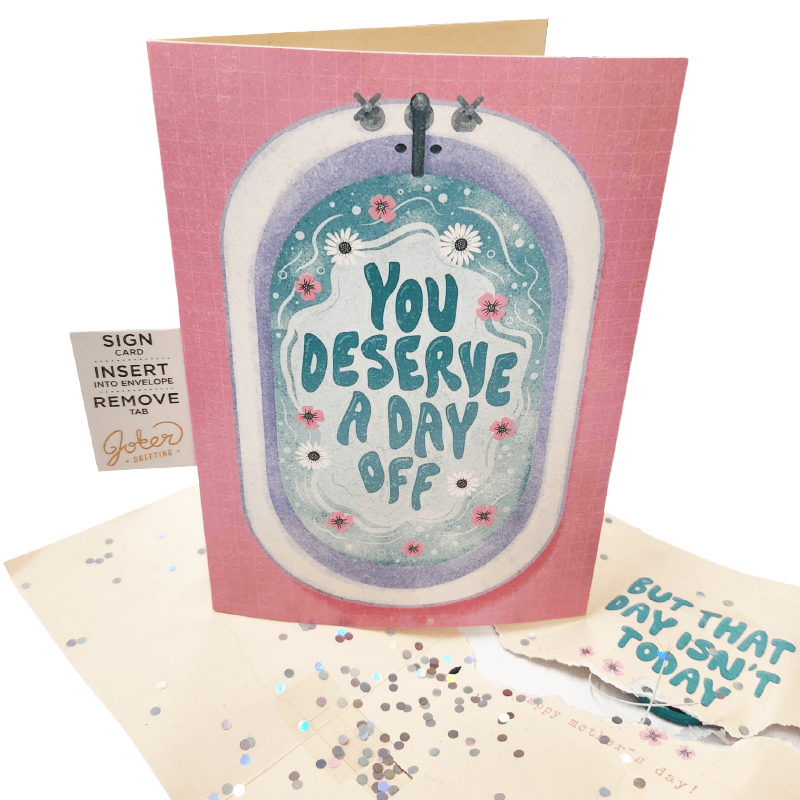 🤣Endless Mom Mother's Card with glitter 🔊(Glitter + Sound)