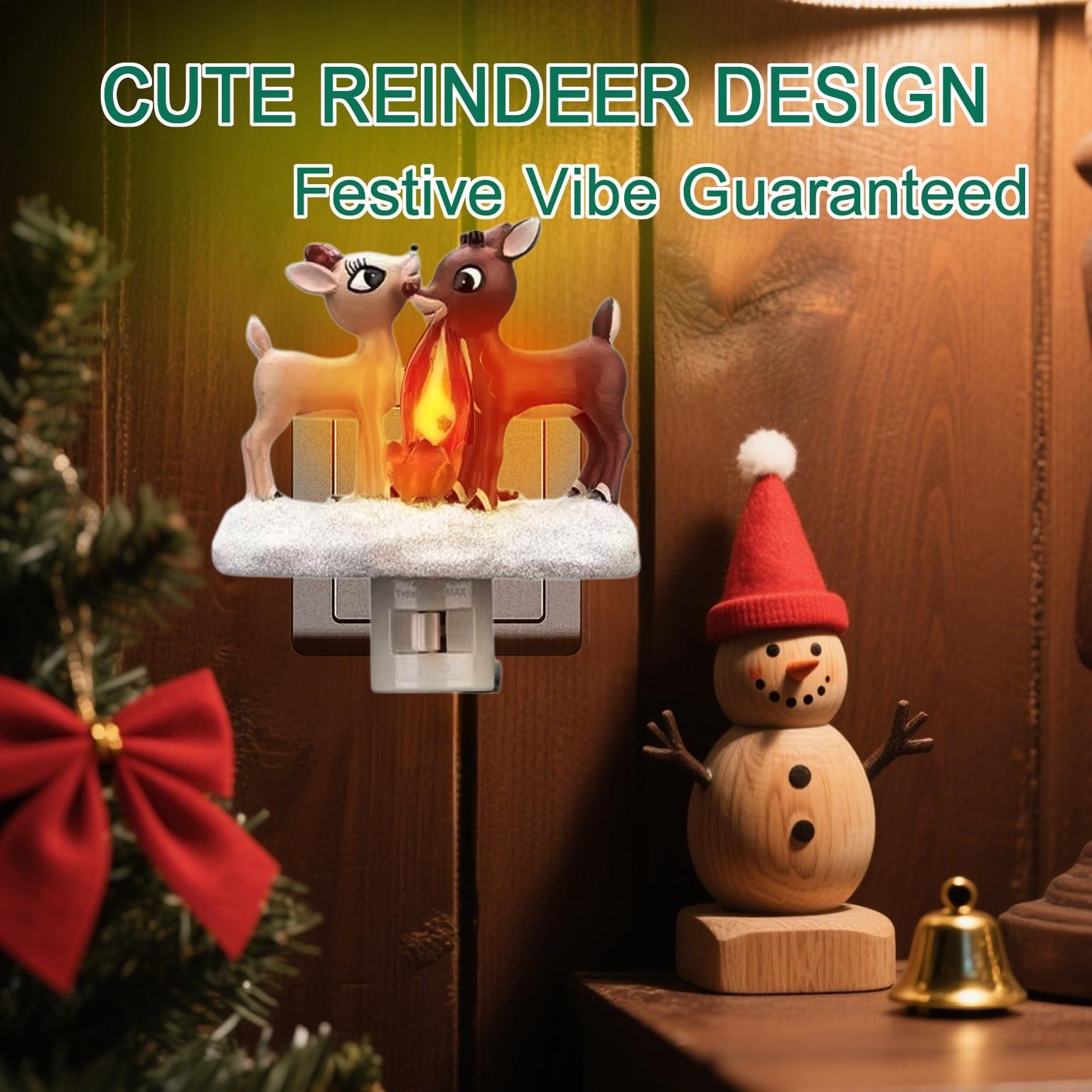 🎄 2025 Christmas Reindeer Nightlight – Cozy Holiday Glow