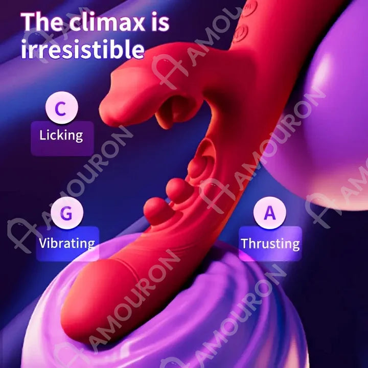 Rose Muncher Biting Mouth Wearable G Spot Vibrator