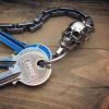 Metal Skull Keychain