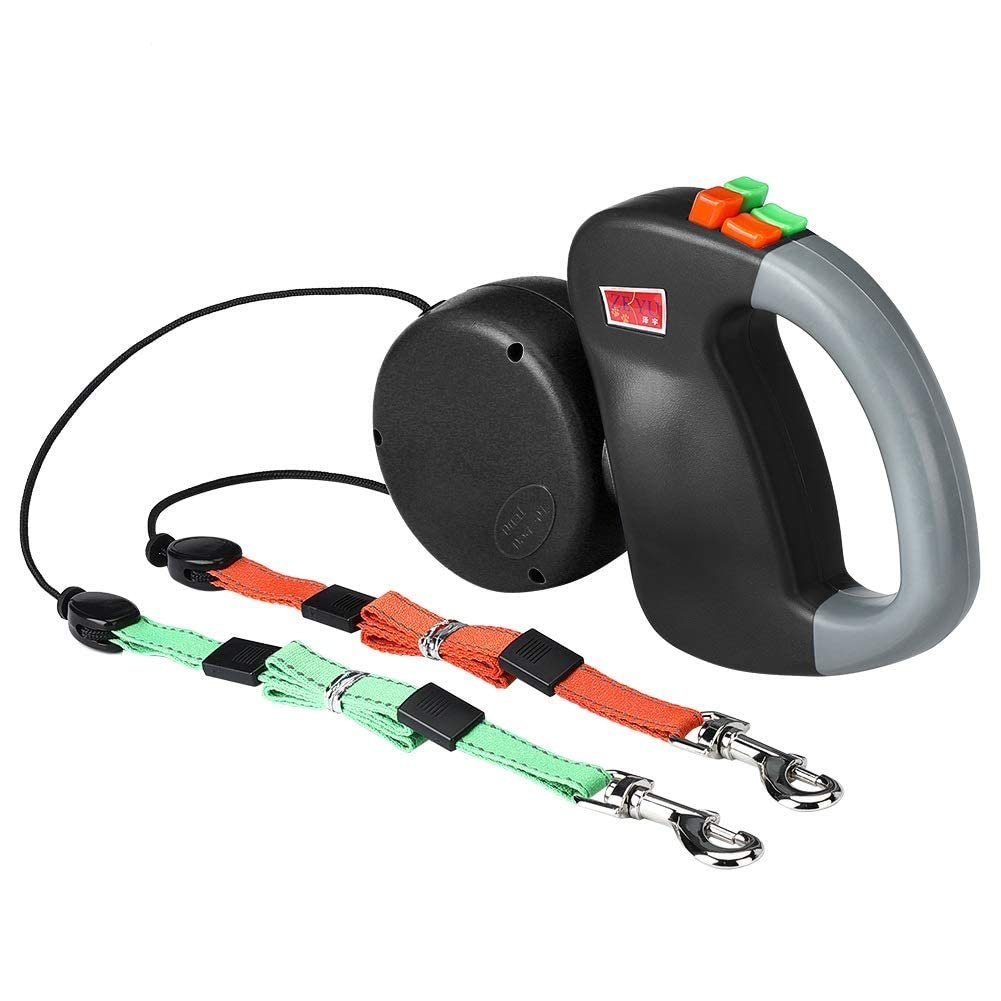 Retractable Double Dog Leash